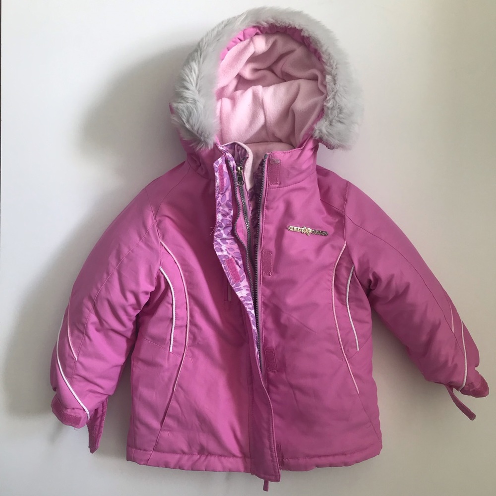 Girls Pink winter coat